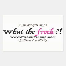 WTF?! - What the Frock?! - Stickers