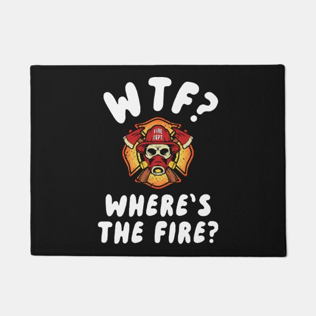 WTF Where's the Firefighter Doormat (Front)