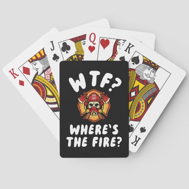 WTF Where's the Firefighter Playing Cards (Back)