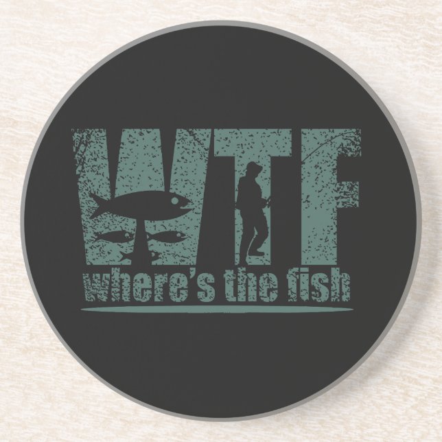 WTF Wheres The Fish Coaster (Front)