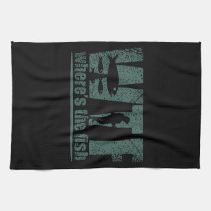 WTF Wheres The Fish Tea Towel