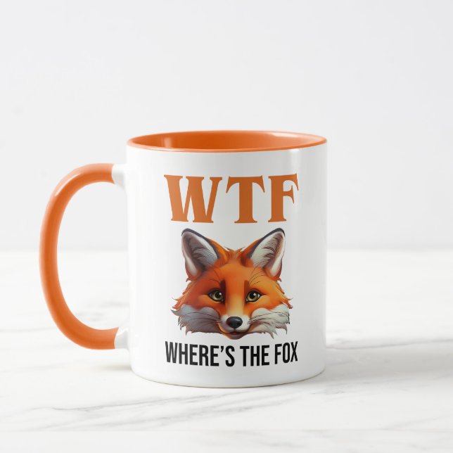 WTF - Where's The Fox Mug (Left)