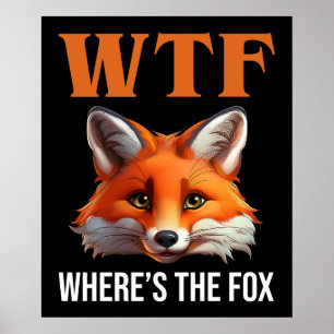 WTF - Where's The Fox Poster