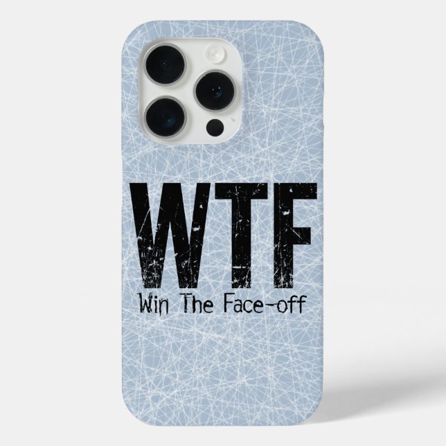 WTF: Win The Face-off (Hockey) Case-Mate iPhone Ca Case (Back)