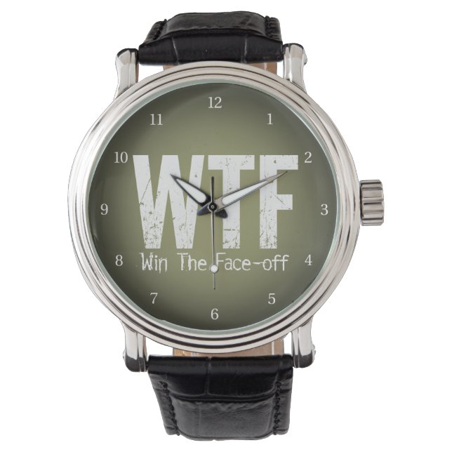 WTF: Win The Face-off (Hockey) Watch (Front)