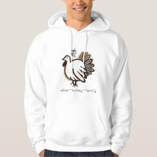 WTF Wine Turkey Family Hoodie