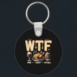 Wtf Wine Turkey Football - Fun Thanksgiving Day Me Key Ring<br><div class="desc">Wtf Wine Turkey Football - Fun Thanksgiving Day Men And Women</div>