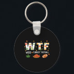 Wtf Wine Turkey Football - Fun Thanksgiving Day Me Key Ring<br><div class="desc">Wtf Wine Turkey Football - Fun Thanksgiving Day Men And Women</div>