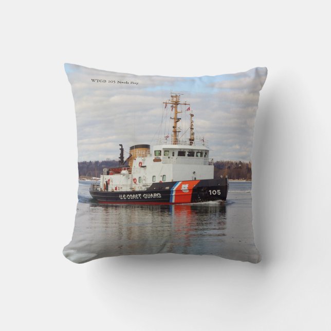 WTGB 105 Neah Bay throw pillow (Front)