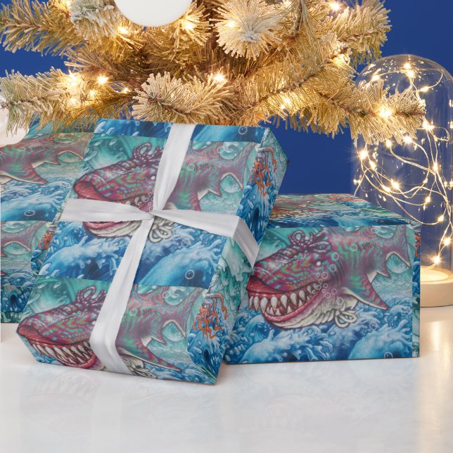 WTH Shark! Wrapping Paper (Holidays)