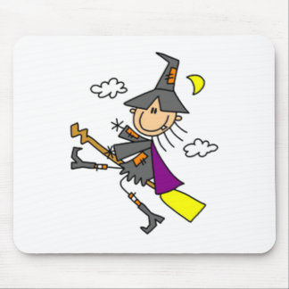 Wtich Stick Figure Mouse Pad