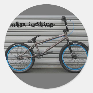 wtp_justice_10_grey, WTP JUSTICE Classic Round Sticker