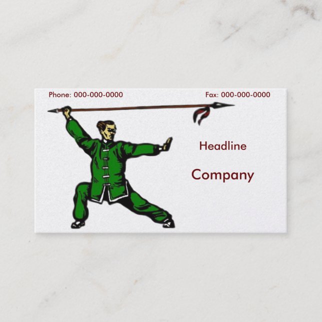 Wu Shu Business Card (Front)