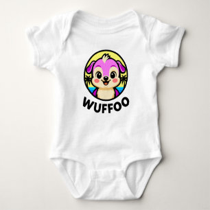 Wuffoo Adventures Cute Kawaii Puppy animation logo Baby Bodysuit