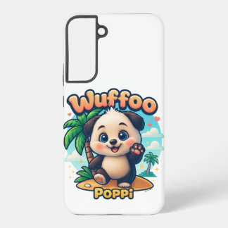 Wuffoo Poppi Cute Kawaii Puppy Tropical Island Samsung Galaxy Case