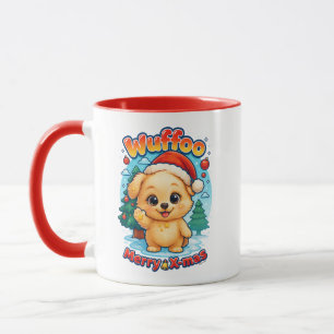 Wuffoo Starssie Merry X-mas Kawaii 3D Holiday Mug
