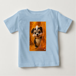 Wuffoo Surffie Cute Kawaii Puppy Amber Baby T-Shirt