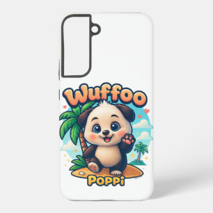 Wuffoo Surffie Cute Kawaii Puppy Tropical Island Samsung Galaxy Case