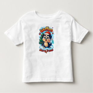 Wuffoo Surffie Merry X-mas Kawaii 3D Holiday Toddler T-Shirt