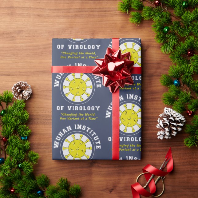 Wuhan Institute of Virology Funny Virus Wrapping Paper (Holiday Gift)