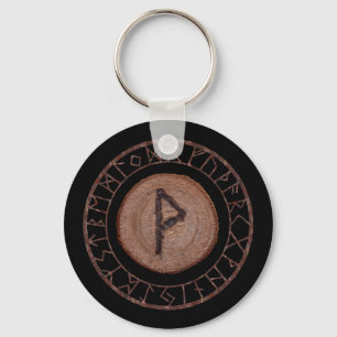 Wunjo - Elder Futhark rune Key Ring