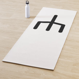 WUNJO Nordic Rune (Joy, Harmony) Elder Futhark Yoga Mat