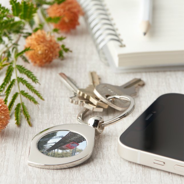 Wuppertal Floating Train / Wuppertaler Schwebebahn Key Ring (Side)