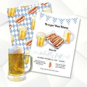 Wurst Behaviour Oktoberfest Party Invitation