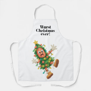 Wurst Christmas ever! Funny  Salami  Apron