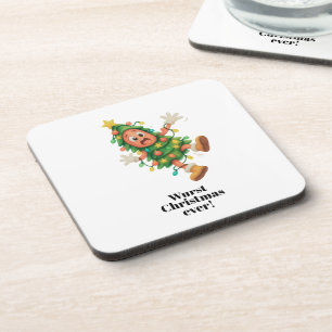 Wurst Christmas ever! Funny Salami Coaster