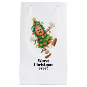 Wurst Christmas ever! Funny  Salami  Small Gift Bag