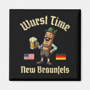 Wurst Time Wurst Fest German Beer Festival New Bra Magnet