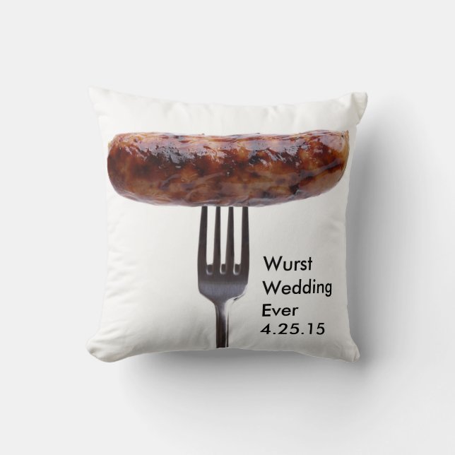 Wurst Wedding Pillow (Front)
