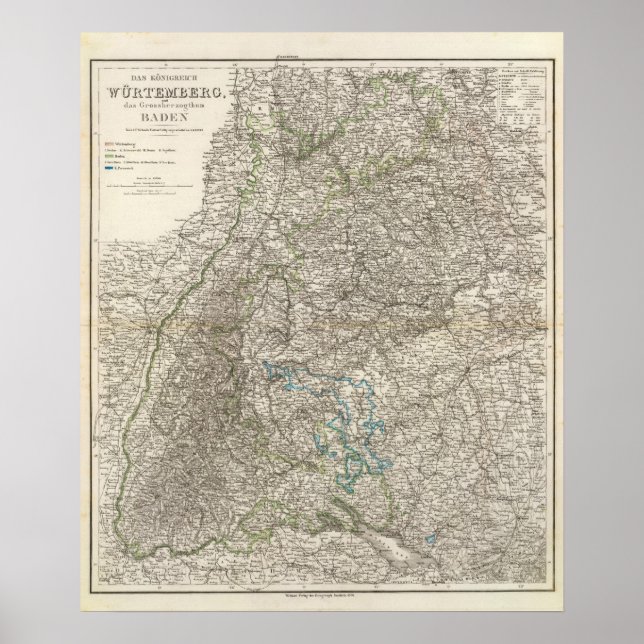 Wurtemberg, Baden Poster (Front)