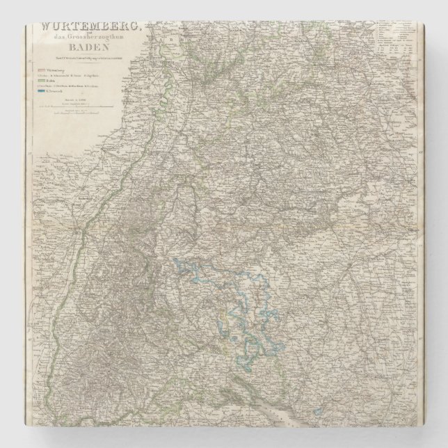 Wurtemberg, Baden Stone Coaster (Front)