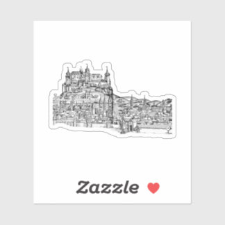 Würzburg Bavaria Cityscape Minimalist Line Art