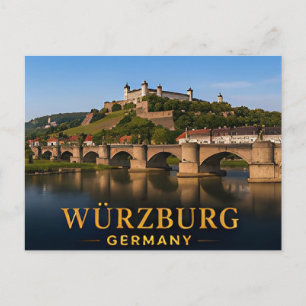 Wurzburg Germany Romantic Travel Destination Postcard