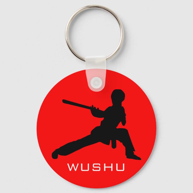 Wushu Staff Key Ring (Front)
