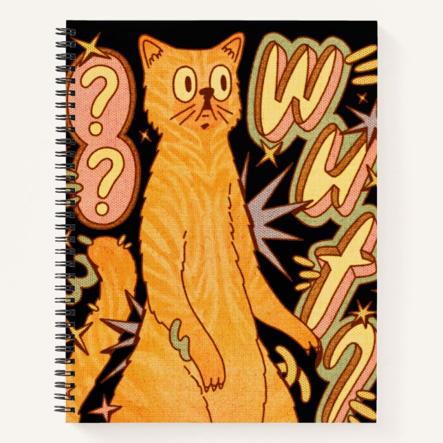 Wut? / An Orange Cat Illustration Notebook (Front)