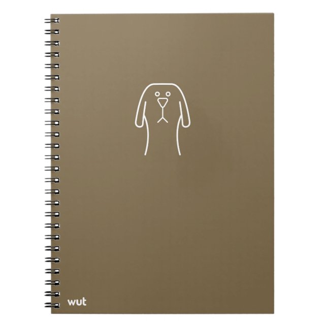 wut.dog Spiral Notebook (Front)