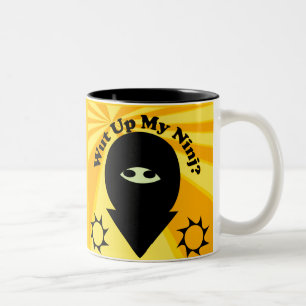 Wut Up My Ninj? Two-Tone Coffee Mug