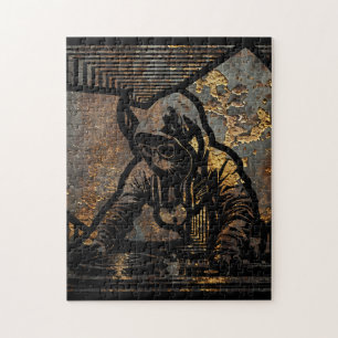Wutang Cat DJ Style Jigsaw Puzzle