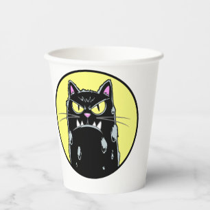Wütende Katze Paper Cups