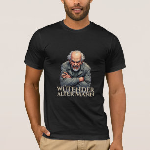 Wütender Alter Mann – Cartoon-Illustration T-Shirt