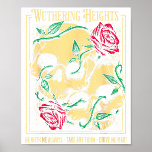 Wuthering heights gothic book lover classic poster