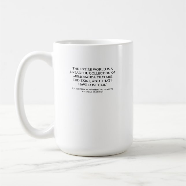 Wuthering Heights Heathcliff Quote Mug (Left)