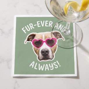 Wuvpup Custom Pet Photo Wedding Party Napkin