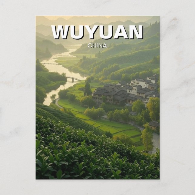 Wuyuan Jiangxi china Travel Postcard (Front)