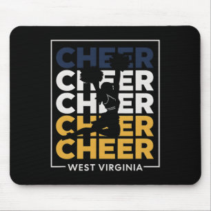 Wv Cheer West Virginia Cheerleader Cheerleading Da Mouse Pad