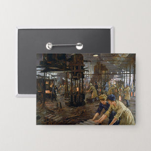 WW1 1918 Women Working at a Munitions a Factory 